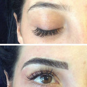 The peel off eye brow tint