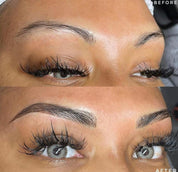 The peel off eye brow tint